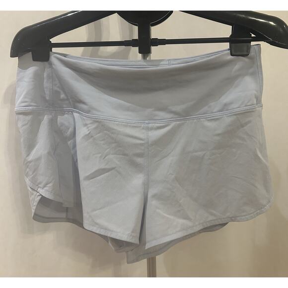 Lululemon Speed Up Baby Blue Shorts size 10 - Picture 1 of 3